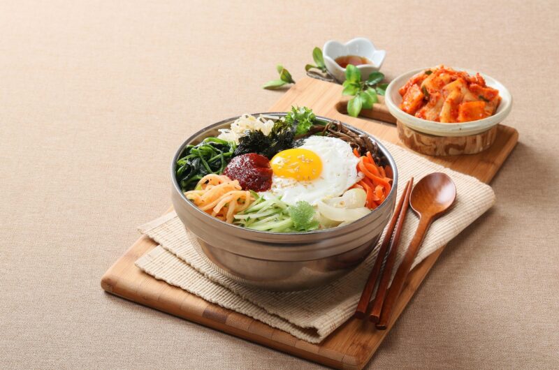 Korean Bibimbap with Crispy Egg