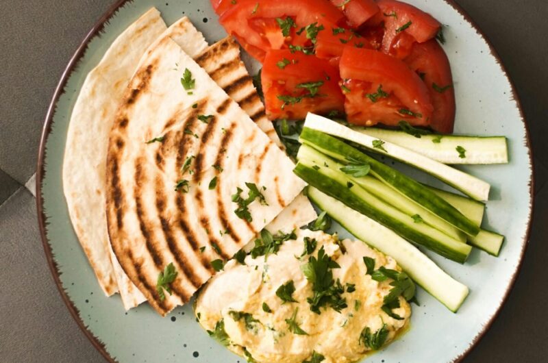 Hummus and Veggie Flatbread