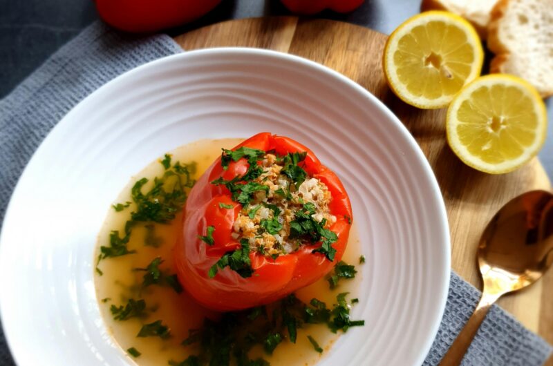 Turkey and Vegetable Stuffed Bell Peppers