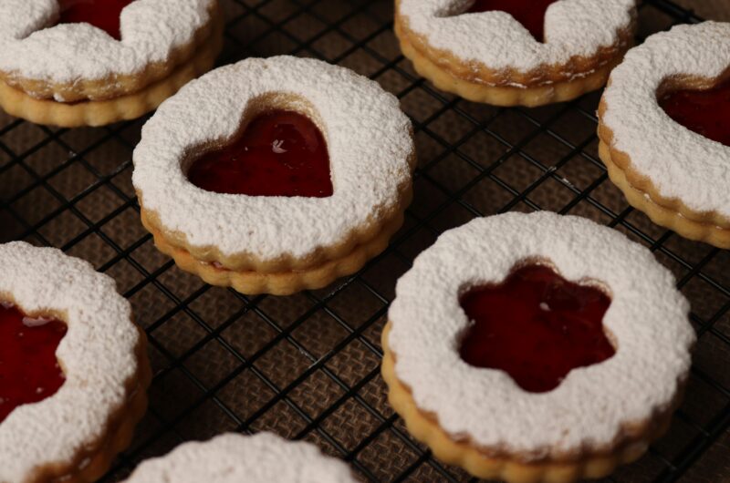Raspberry Linzer Cookies