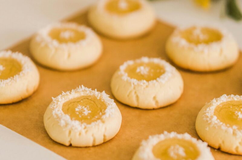Almond Thumbprint Cookies With Jam