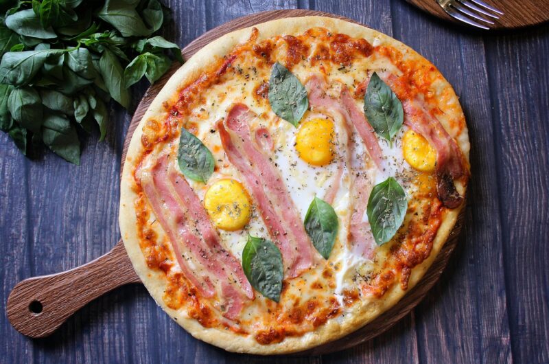 No Oven Breakfast Pizza