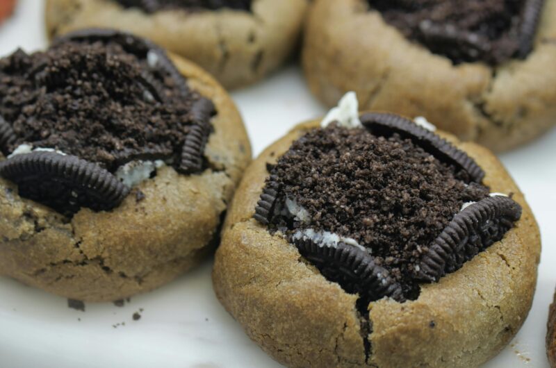 Chocolate Covered Oreo Stuffed Cookies