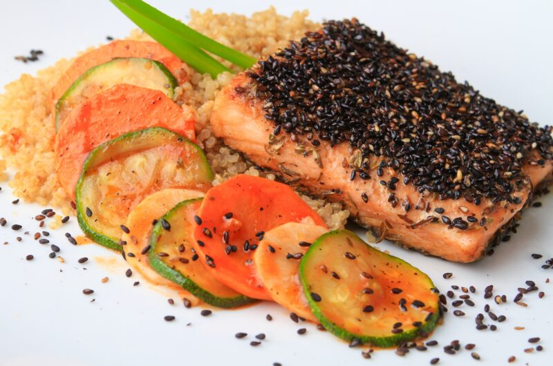 Japanese Miso Salmon with Roasted Vegetables