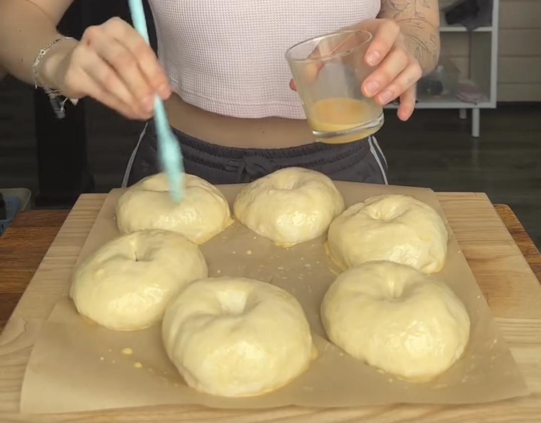 sourdough bagels recipe shaped bagels rings