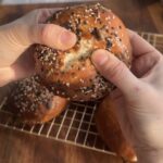 sourdough bagels recipe finished bagels ready to serve and eat