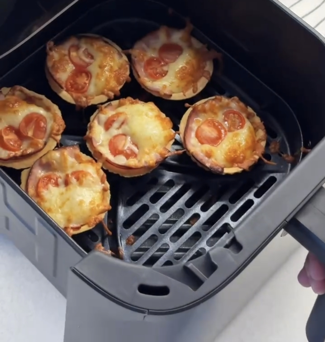 perfectly baked air fryer tartlets with golden crust and soft center