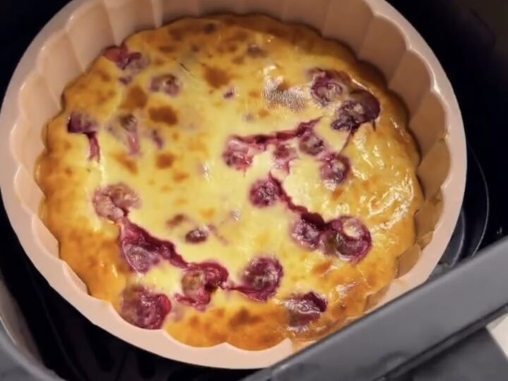 Close Up of Baked Raspberry Top