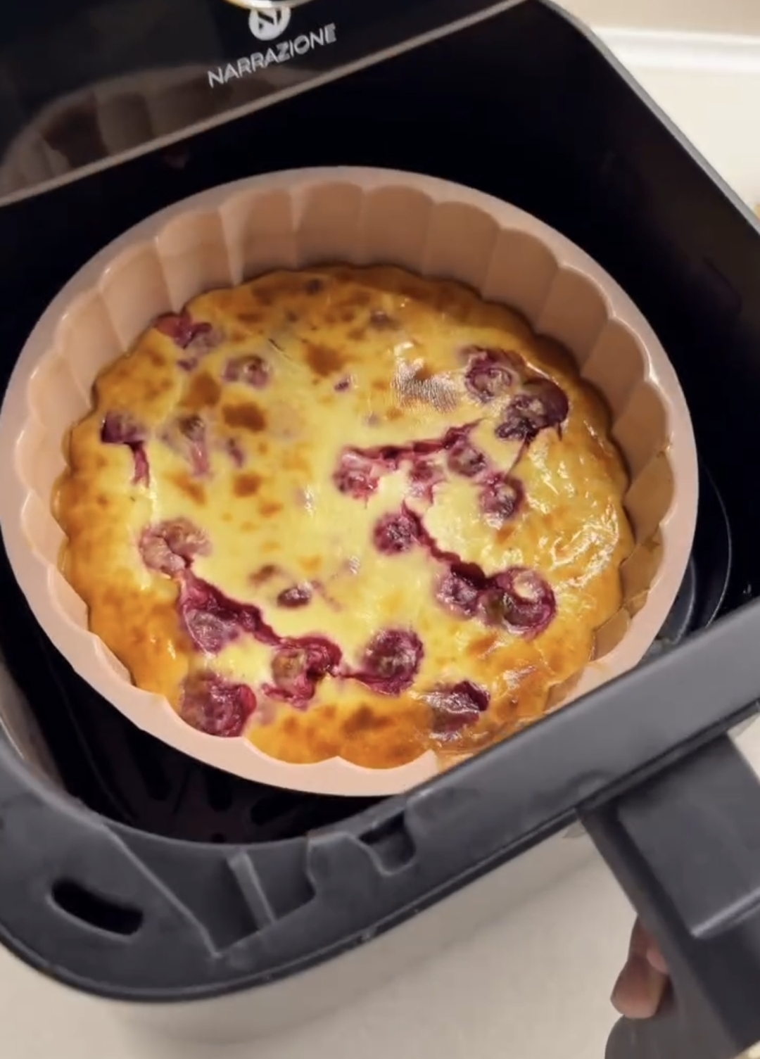 Close Up of Baked Raspberry Top