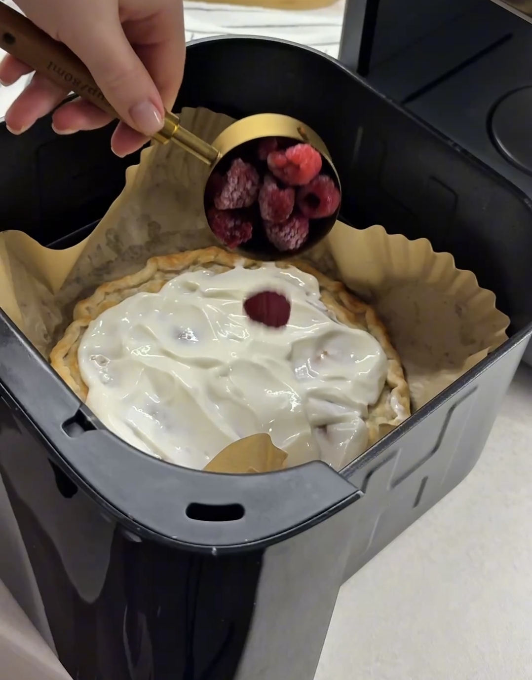 creamy cheese mixed with sugar in a bowl for sweet roti dessert filling
