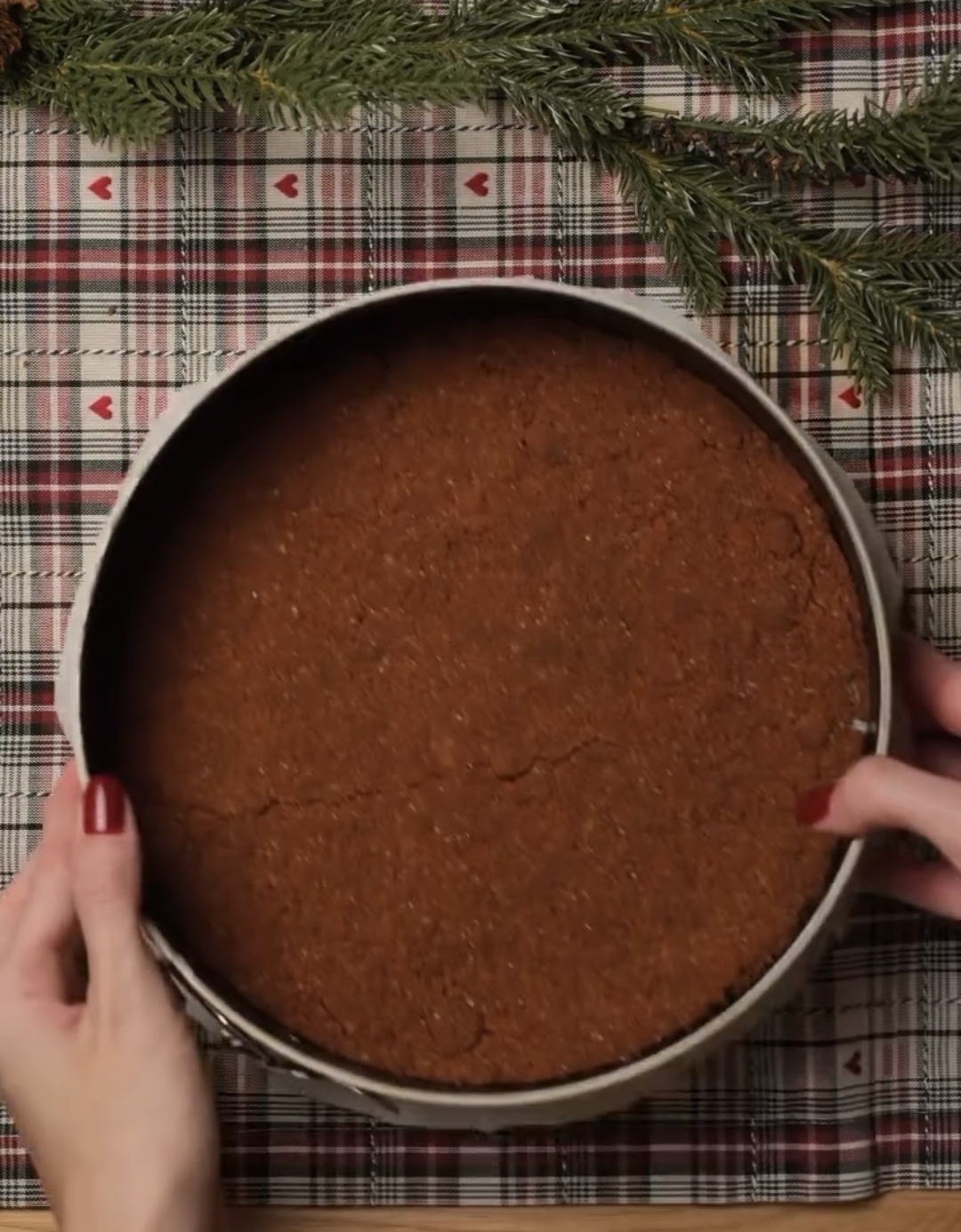 melted biscoff spread prepared for topping cheesecake